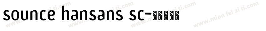 sounce hansans sc字体转换